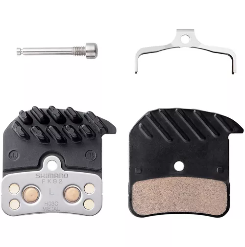 Shimano H03C Metal Disc Brake Pads With Fins 1 Shimano H03C Metal Disc Brake Pads With Fins